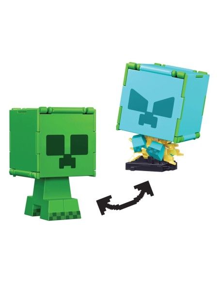 Minecraft Flippin Action Figure Creeper & Charged Creeper