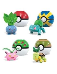 Pokémon MEGA Construction Set Grass-Type Trainer Team Building Toy Kit