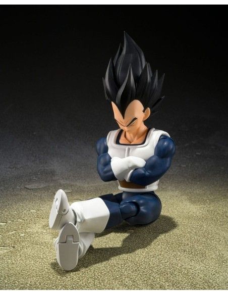 Dragon Ball S.H. Figuarts Action Figure Vegeta Old Battle Clothes 14 cm