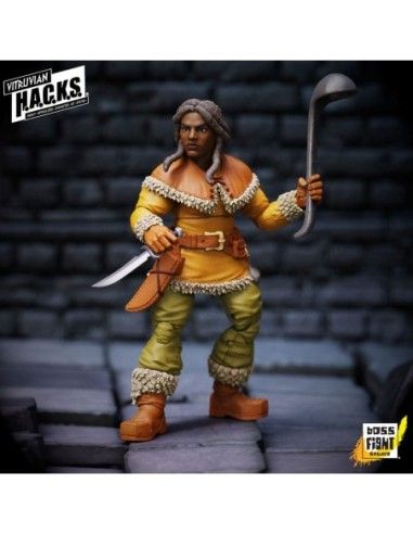 Vitruvian H.A.C.K.S. Action Figure Dwarf Tavern Keeper Madame Ruskin