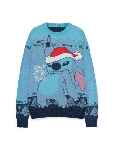 Lilo & Stitch Sweatshirt Christmas Jumper Stitch Blue