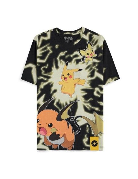 Pokémon T-Shirt Mirage AOP Pikachu Lightning