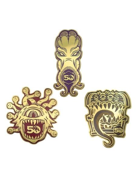 Dungeons & Dragons Pin Badge Set 50th Anniversary  Fanattik