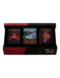 Dungeons & Dragons Ingot Set 50th Anniversary 1st Edition Book Cover  Fanattik