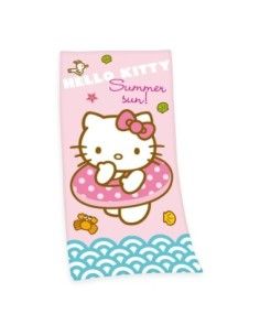 Sanrio Velour Hello Kitty Summer Sun 75 x 150 cm  Herding