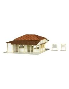 Original Character 1/150 Anitecture Paper Model Kit Station (Kominato Railway) 3 cm  Plum