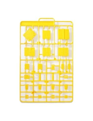 Original Character 1/80 Plastic Model Kit 1/80 Pop Another World Series Relay box/Cubicle Yellow 3 cm