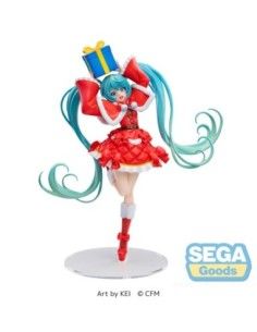 Hatsune Miku Series Luminasta PVC Statue Hatsune Miku Christmas 2024 19 cm  SEGA