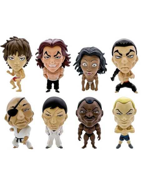 Baki Hanma 16d Collectible Figure Collection PVC Figures 8-Pack Baki Hanma 6 cm