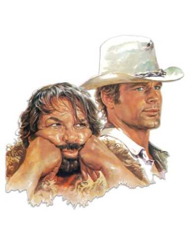 Bud Spencer & Terence Hill 3D Tin Sign Bud & Terence 45 x 45 cm  Blechwaren Fabrik Braunschweig