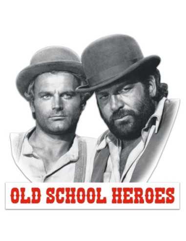 Bud Spencer & Terence Hill 3D Tin Sign Old School Heroes 45 x 45 cm