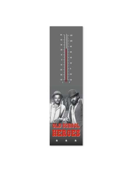 Bud Spencer & Terence Hill Thermometer with metal key holder Old School Heroes  Blechwaren Fabrik Braunschweig