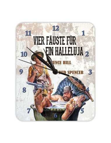 Bud Spencer & Terence Hill Wall Clock Vier Fäuste für ein Halleluja  Blechwaren Fabrik Braunschweig