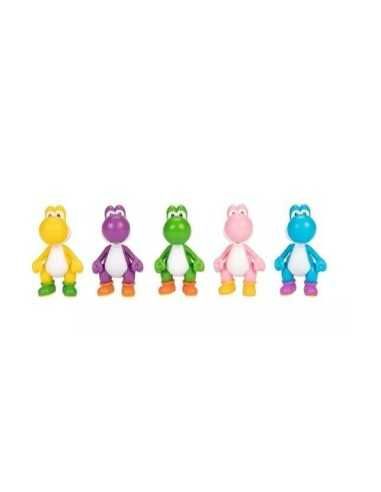 World of Nintendo Super Mario Mini Figure 5-Pack Yoshi 6 cm  JAKKS PACIFIC