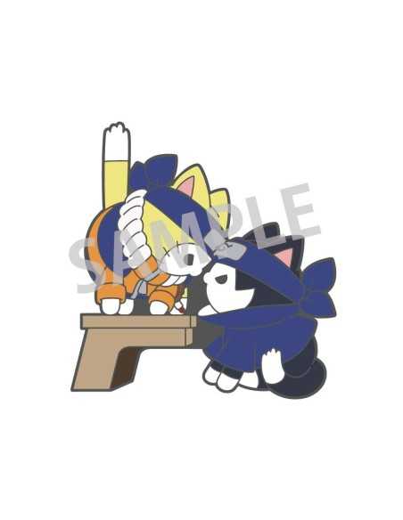 Naruto Mega Cat Project Nyaruto! Enamel Pins Naruto Uzumaki & Sasuke Uchiha 5 cm Case (48)  Megahouse