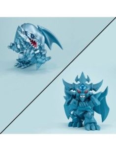 Yu-Gi-Oh! Duel Monsters Megatoon PVC Statue Blue Eyes White Dragon & Obelisk the Tormentor (with gift)