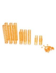 Original Character 1/80 Plastic Model Kit Pop Accessory01 Truss clear Orange Ver. 15 cm