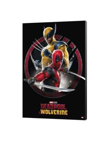 Marvel Wooden Wall Art Deadpool & Wolverine 01 Action 35 x 50 cm  Semic