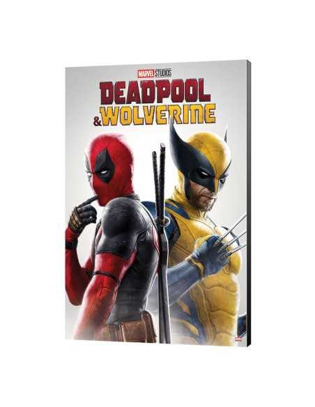 Marvel Wooden Wall Art Deadpool & Wolverine 02 Best friends 35 x 50 cm