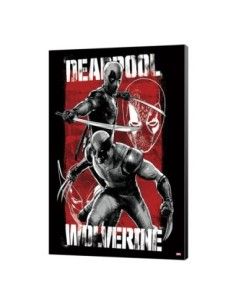 Marvel Wooden Wall Art Deadpool & Wolverine 03 Maximum Effort 35 x 50 cm