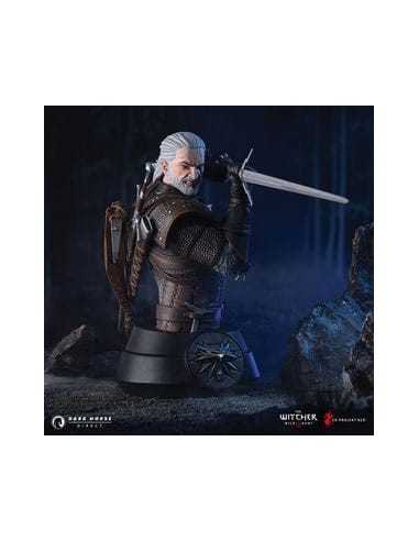 Witcher 3 Wild Hunt Bust Geralt 15 cm