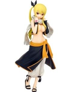 Fairy Tail Pop Up Parade PVC Statue Lucy Heartfilia Natsu Costume Ver. L Size 22 cm  Good Smile Company