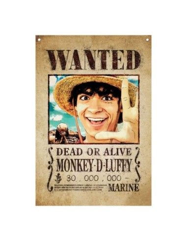 One Piece Wall Banner Luffy Wanted 120 x 85 cm