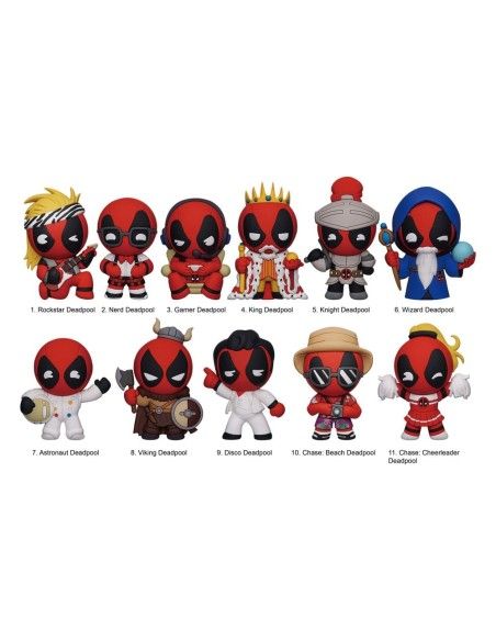 Marvel PVC Bag Clips Deadpool Series 6 Display (24)  Monogram Int.