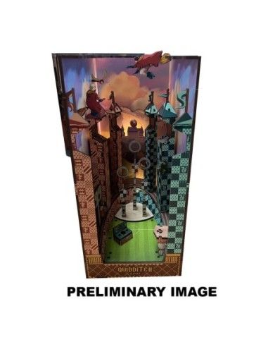 Harry Potter Tiny Adventures Book Nook Mini Diorama Quidditch Pitch 23 cm