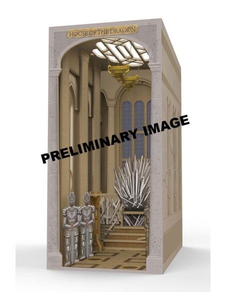 House of the Dragon Tiny Adventures Book Nook Mini Diorama Iron Throne 23 cm