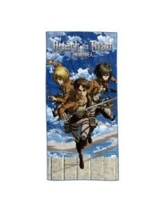 Attack on Titan Towel Eren, Mikasa & Armin 150 x 75 cm