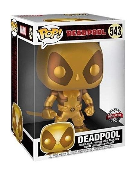 Deadpool Gold Super Sized POP! Vinyl Figure Thumbs Up Gold 25 cm  Funko