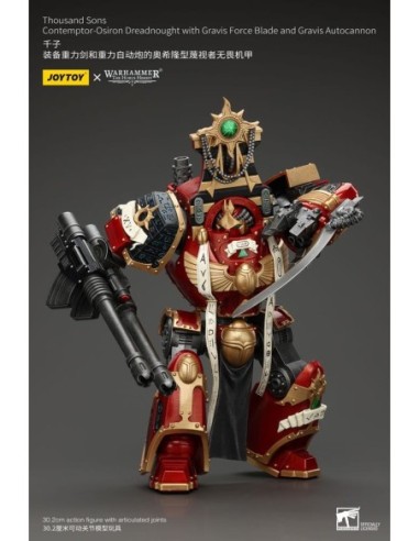 Warhammer Horus Heresy AF 1/18 Thousand Sons Contemptor-Osiron Dreadnought with Gravis Force Blade And Gravis Autocannon 30 cm  Joy Toy (CN)