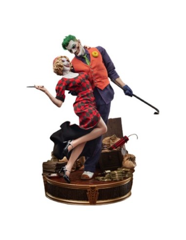 DC Comics Mythos Statue 1/5 The Joker and Harley Quinn: Lawless Love 41 cm