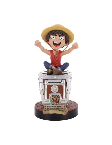 One Piece Cable Guys Charging Stand Luffy Wanted Poster 21 cm