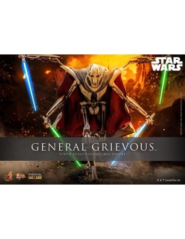 Star Wars Movie Masterpiece Diecast Action Figure 1/6 General Grievous 42 cm